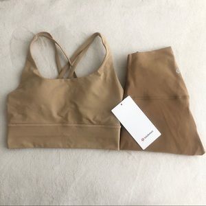 Lululemon Saddle Brown Align leggings28” EnergyBra